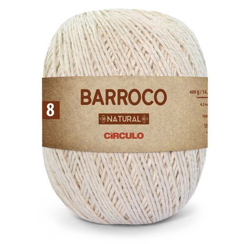 Barbante Barroco Maxcolor 8 Circulo Natural 20  - 593m