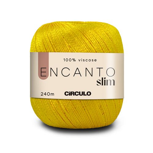 Fio Encanto Slim Círculo Amarelo Canario 1289 - 240m