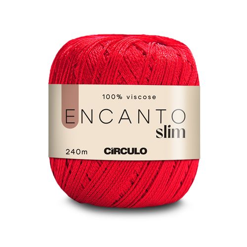 Fio Encanto Slim Círculo Carmim 3528 - 240m