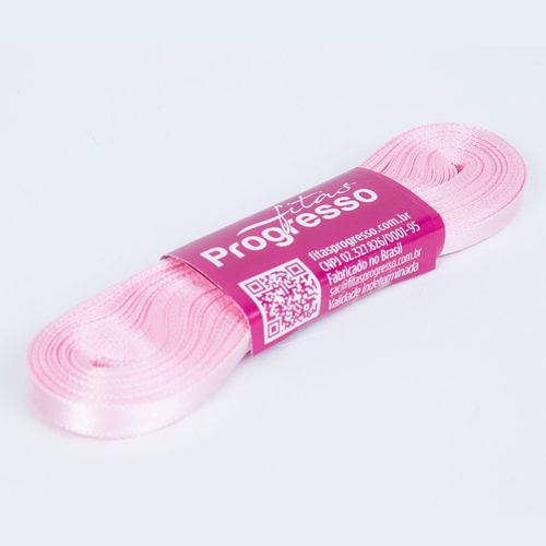 Fita Cetim Progresso CF0001 7mm Rosa Bebê 310 - 10m