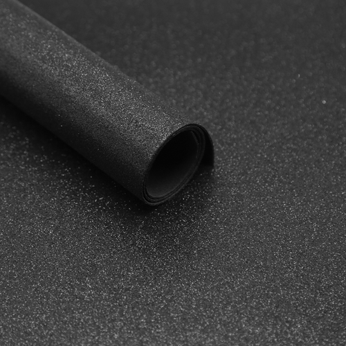 EVA GLITTER SANTA FE DE 1,8MM - 040 X 060CM   1 FOLHA - PRETO /  BLACK
