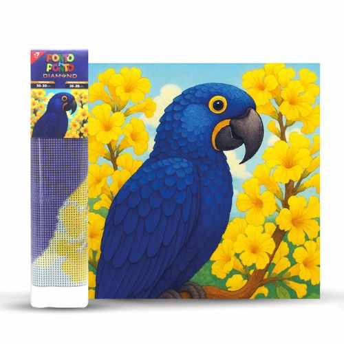 Ponto a Ponto Diamond Arara Azul