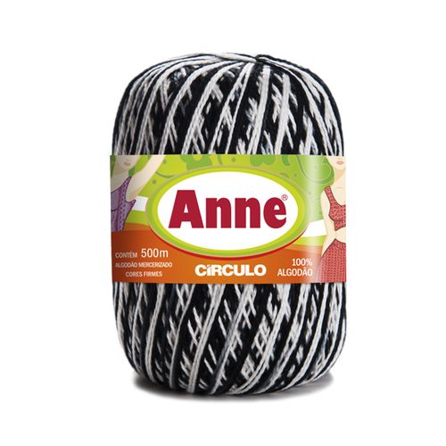 Linha Anne Multicolor Círculo Zebra 9016 - 500m