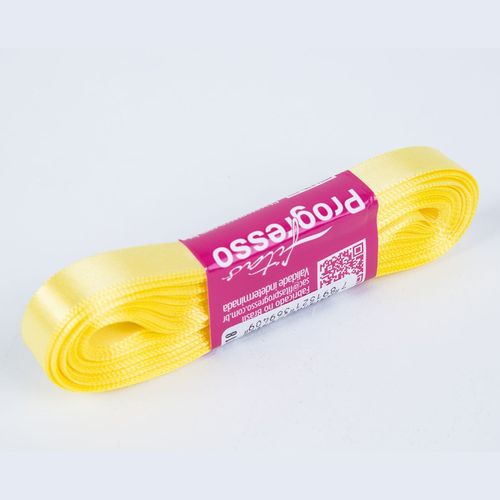 Fita Cetim Progresso CF0002 10mm Amarelo Canário 242 - 10m