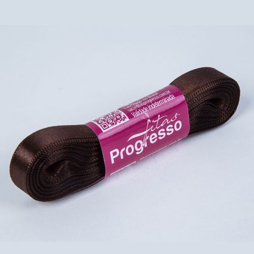 Fita Cetim Progresso CF0002 10mm Marrom Café 340 - 10m