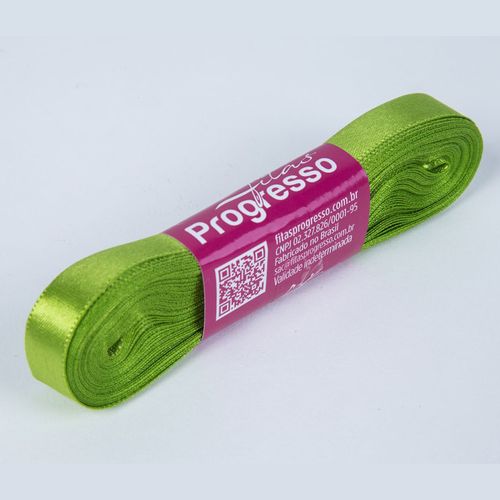 Fita Cetim Progresso CF0002 10mm Verde Folha 677 - 10m