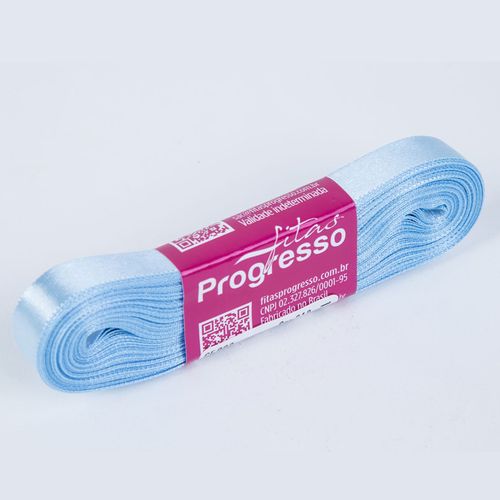 Fita Cetim Progresso CF0002 10mm Azul Bebê 212 - 10m