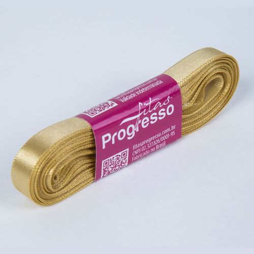 Fita Cetim Progresso CF0002 10mm Ouro 228 - 10m