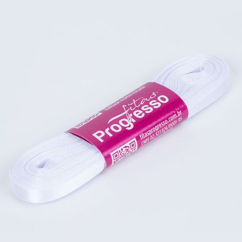 Fita Cetim Progresso CF0001 7mm Branco 201 - 10m