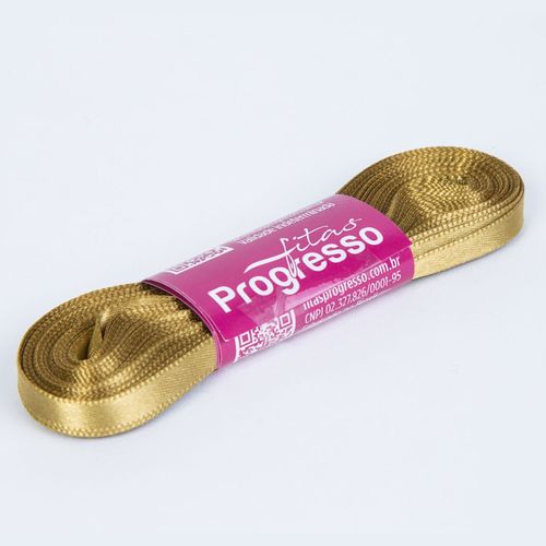 Fita Cetim Progresso CF0001 7mm Dourado 1353 - 10m