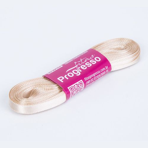 Fita Cetim Progresso CF0001 7mm Bege 236 - 10m