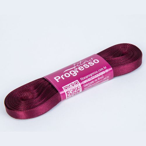 Fita Cetim Progresso CF0001 7mm Marsala 1355 - 10m