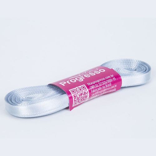Fita Cetim Progresso CF0001 7mm Prata 084 - 10m