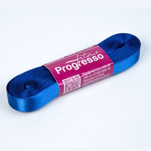 Fita Cetim Progresso CF0001 7mm Azul Pavão 276 - 10m