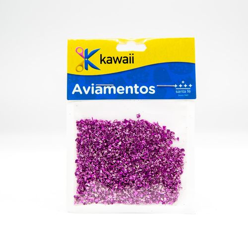 Glitter de Vidro Kawaii Rosa Vermelha - 20g