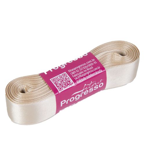 Fita Cetim Progresso CF0005 22mm Bege 236 - 10m