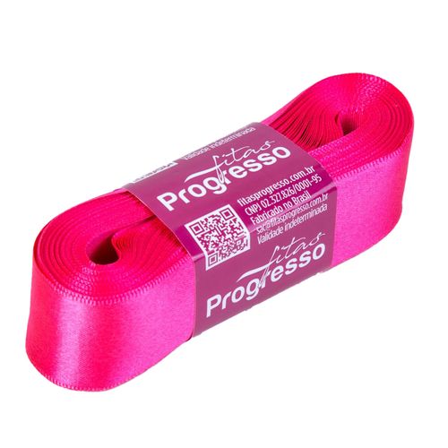 Fita Cetim Progresso CF0007 30mm Rosa Cítrico 279 - 10m