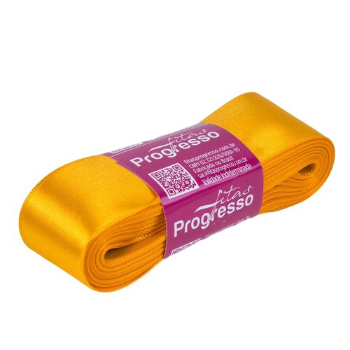 Fita Cetim Progresso CF0009 38mm Amarelo Ouro 038 - 10m
