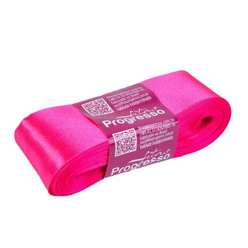 Fita Cetim Progresso CF0009 38mm Rosa Cítrico 279 - 10m