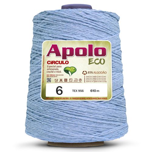 Barbante Apolo Eco 4 Círculo Azul Bebê 2373 - 610m