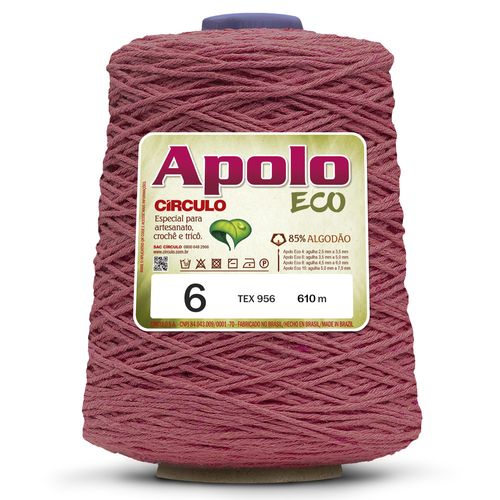 Barbante Apolo Eco 4/6 Círculo Goiaba 3396 - 610m