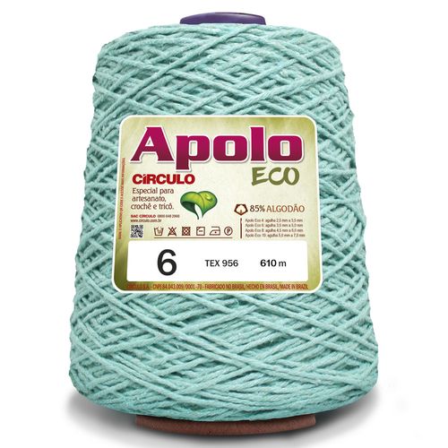Barbante Apolo Eco 4/6 Círculo Verde Bebê 5276 - 610m