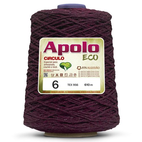 Barbante Apolo Eco 4/6 Círculo Marsala 7136 - 610m