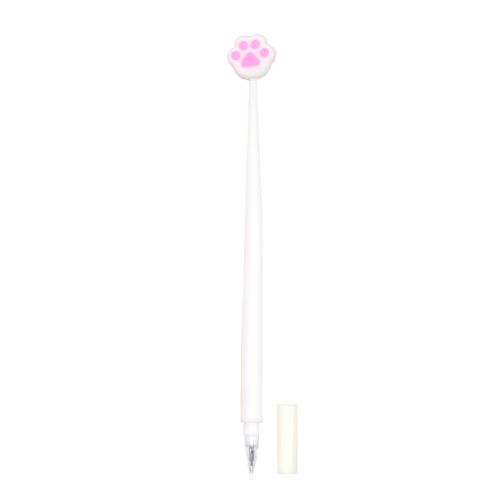 Caneta Kroma Gel Pata de Gato Branco/Rosa 0.5mm - Azul
