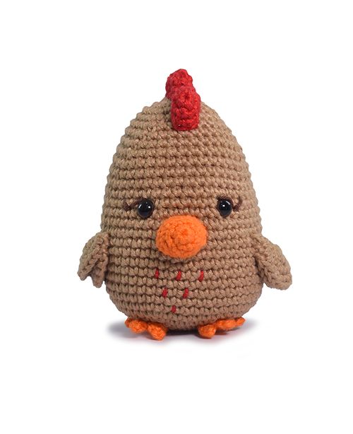 Kit Amigurumi Círculo Fazendinha - Galinha