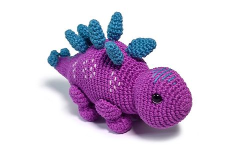 Kit Amigurumi Círculo Dinos - Stegossauro