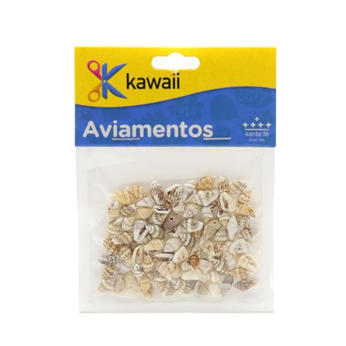 Pingente Caracol Kawaii Natural 10mm -15g