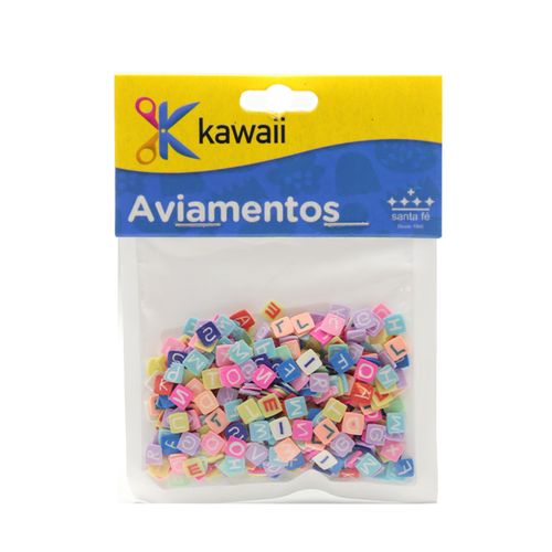 Aplique Kawaii Confete Emborrachado Letra 4mm - 15g