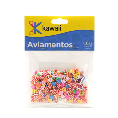 Aplique Kawaii Confete Emborrachado Diversos 4mm - 15g