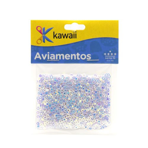 Aplique Kawaii Mini Metalizado Círculo Furtacor - 15g