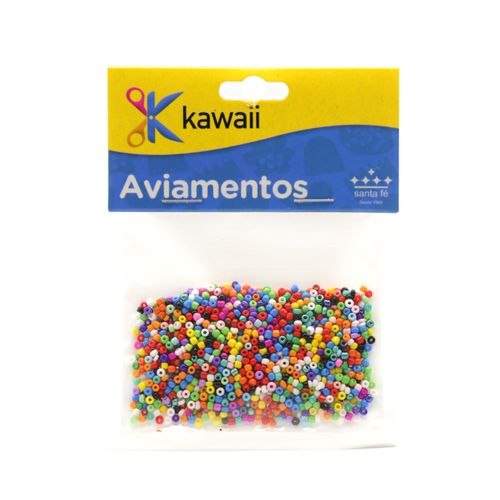 Miçanga Kawaii Mini Colorida 3mm - 20g