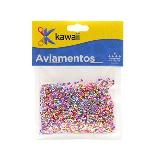 Aplique Kawaii Holográfico Triângulo -15g