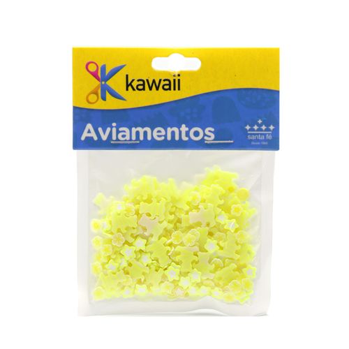 Aplique Kawaii Confete Emborrachado Urso e Estrela - 20g