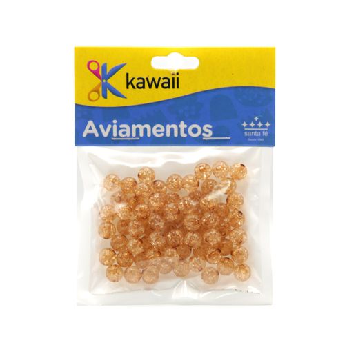 Bola Kawaii Translucida Marrom 6mm - 20g