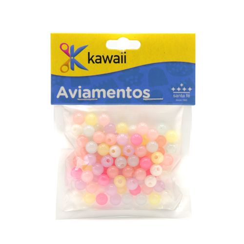 Bola Kawaii Translucida Fosca Color 6mm - 30g