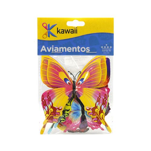 Kit Borboleta Amarela e Rosa com Imã