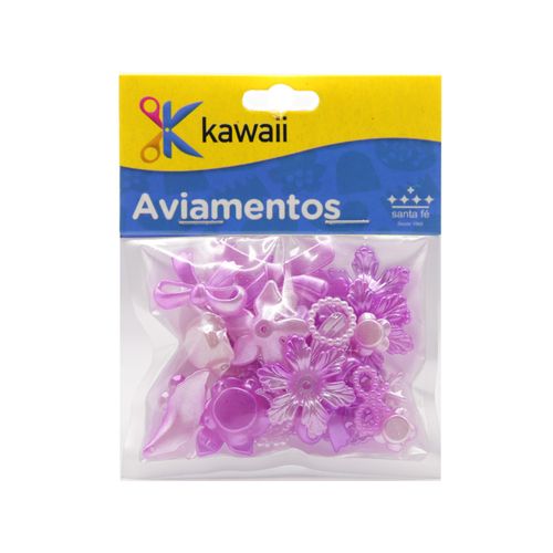 Conjunto Conta Kawaii Sortido Lilás  - 20g