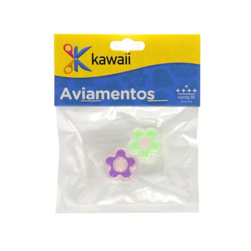 Entremeio Kawaii Rosa Furo Passante 18mm - 20g