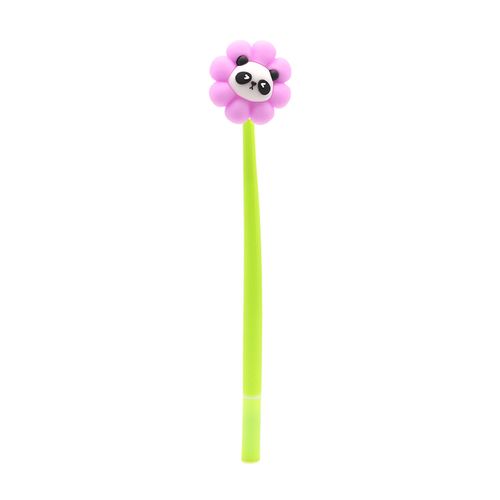 Caneta kroma Gel flor lilas panda 0.5 - preta