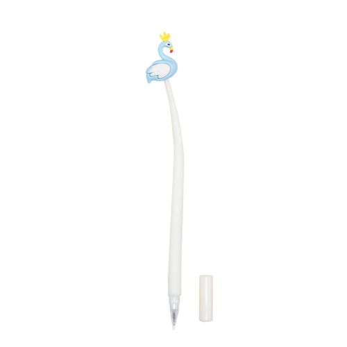 Caneta kroma Gel Flamingo azul claro/ branco 0.5mm - preta