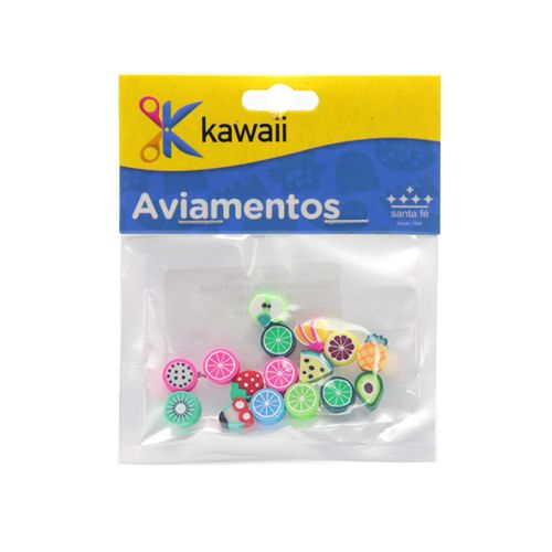 Miçanga Kawaii Emborrachada Frutinha 8mm - 20g