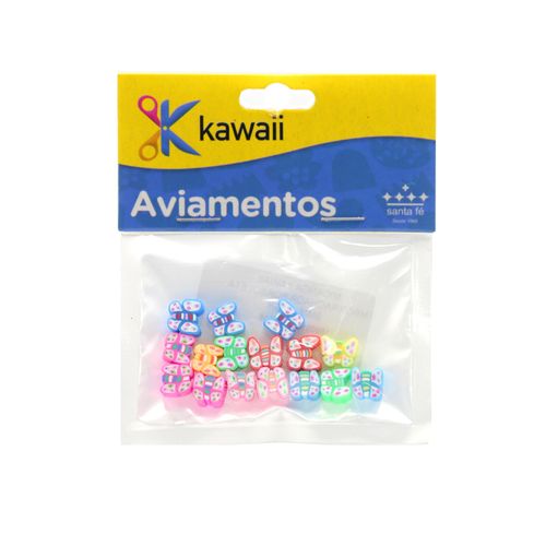 Miçanga Kawaii Emborrachada Borboleta  9mm - 20g