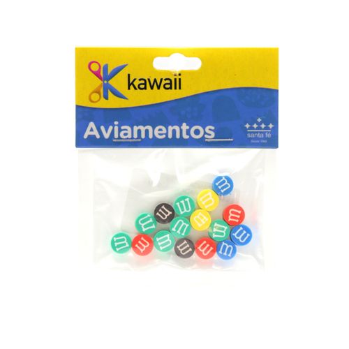 Miçanga Kawaii Emborrachada M&M 9mm - 20g