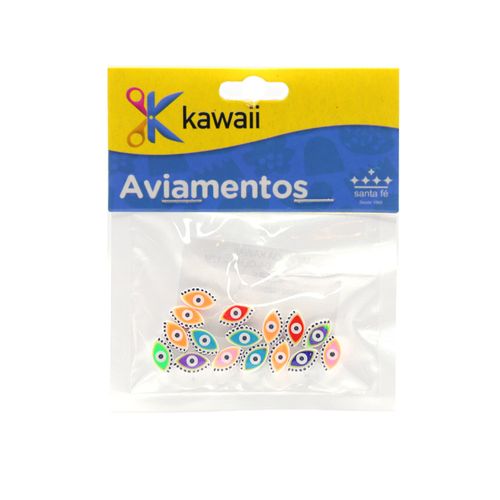 Miçanga Kawaii Emborrachada Olho 12mm - 20g