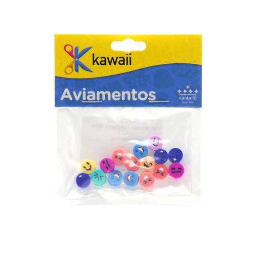 Miçanga Kawaii Emborrachada Emoji 9mm - 20g