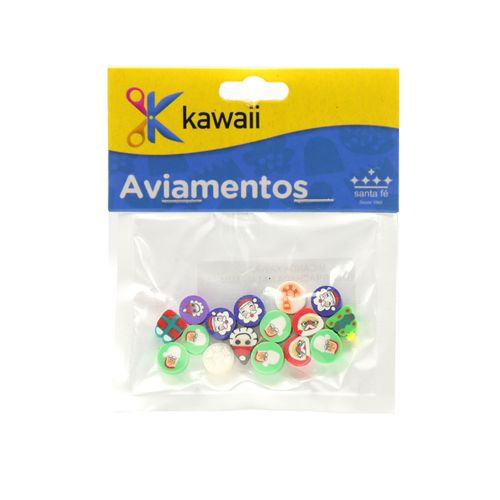 Miçanga Kawaii Emborrachada Natal 8mm - 20g
